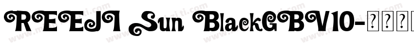 REEJI Sun BlackGBV10字体转换